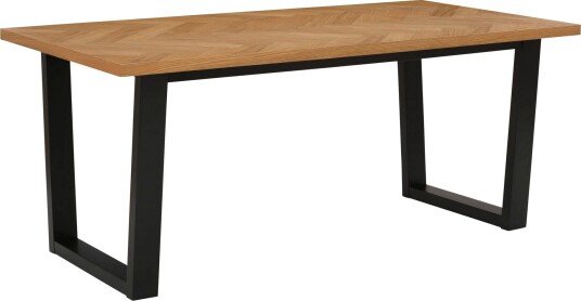 Pozzo Spisebord 180 cm - Natur/Svart