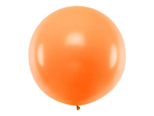 ORANGE Pastellfarget Rund JUMBO Ballong 1 meter ORANGE Pastellfarget Rund JUMBO Ballong 1 meter