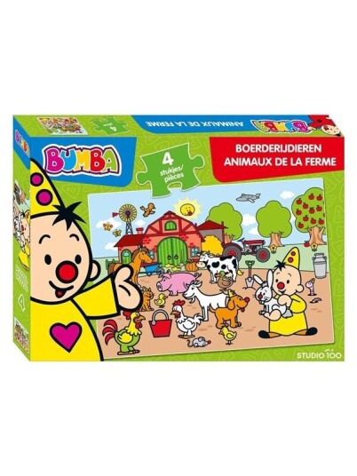 Studio 100 Bumba Puzzle Farm Animals 4 pcs. Gulv