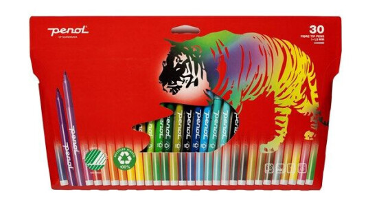 Penol Fibre Tip pens x30