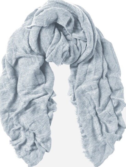 Natura Cashmere Scarf luxury milano OS blå dame