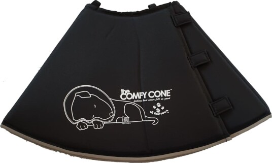 All Four Paws Hundekrage Comfy Cone M Lang 30 cm Svart