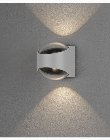 Konstsmide Bitonto vegglampe opp / ned hvit LED. Konstsmide Bitonto vegglampe opp / ned hvit LED.