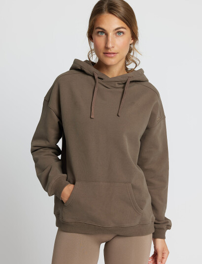 Rethinkit Studios Ibbi Easy Sweatshirt Hoodie Brushed - Brown - S Rethinkit Studios Ibbi Easy Sweatshirt Hoodie Brushed - Brown - S