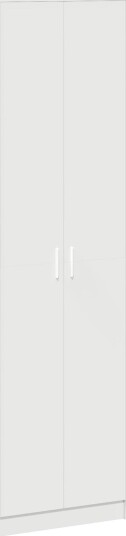 Garderobeskap med hylle Hvit 55 x 25 x 189 cm Konstruert tre Garderobeskap med hylle Hvit 55 x 25 x 189 cm Konstruert tre