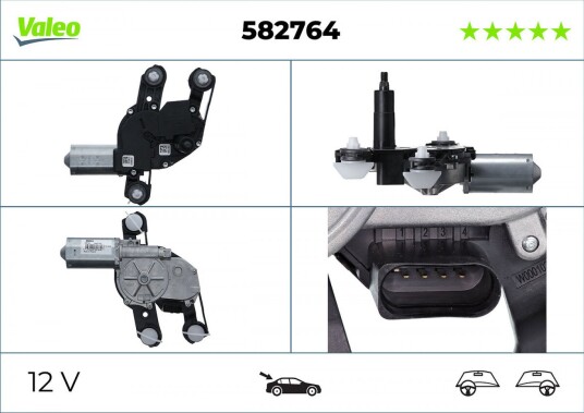 VALEO 582764 Vindusviskermotor