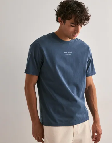 Samsøe Samsøe Samarcus T Shirt 15489 Kortermede t shirts Blå Samsøe Samsøe Samarcus T Shirt 15489 Kortermede t shirts Blå