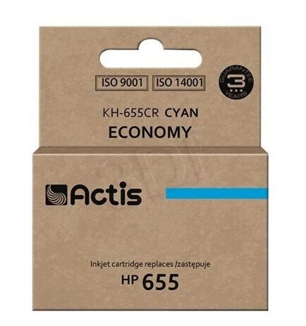 Actis standard KH-655CR - cyan - refurbished - ink cartridge (alternative for: HP 655) - Blekkpatron Blå