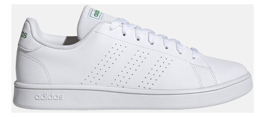Adidas Advantage Base Ftwwht/Ftwwht/Green 39 1/3 (Uk 6) Sneakers