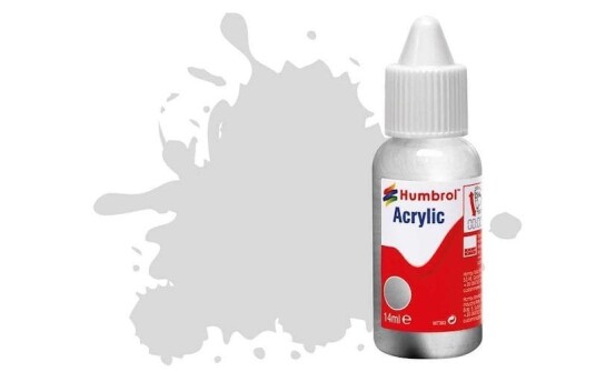Humbrol Akryl No 11 Silver - Metallic 14ml Dropper Bottle