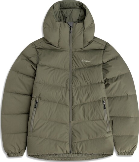 Bergans Garmo Down Hood Jakke Dame Green Mud L L