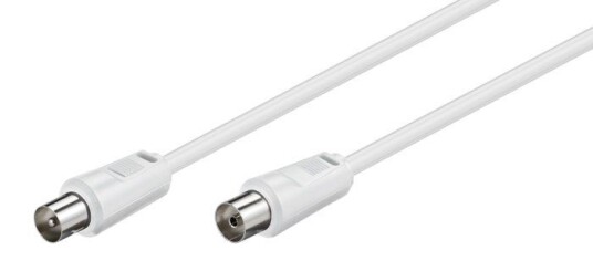 MicroConnect Antennekabel 15 m Hvit Koaksial Dobbeltskjermet