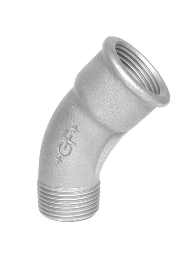 Georg-Fischer Long sweep bend 45° galvanized for m 1