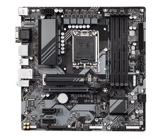 GIGABYTE B760M DS3H - 1.0 - micro ATX - LGA1700 Socket - B760 - Intel B760 - Intel LGA1700 socket - DDR5 RAM - Micro-ATX