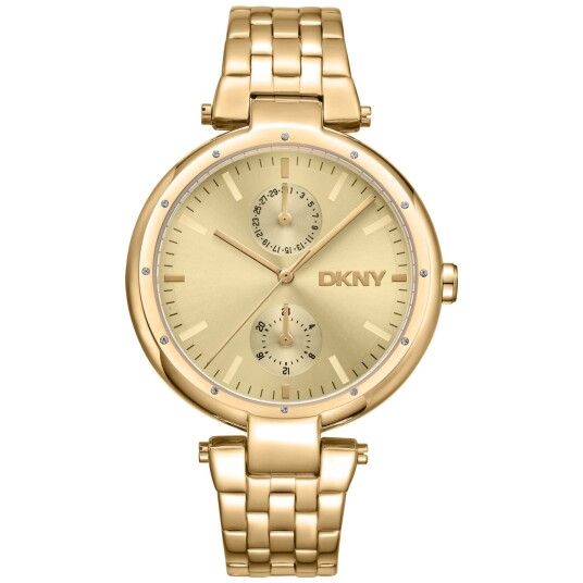 DKNY Dameklokke DK1L066M0065 Downtown Multi Gullfarget/Gulltonet DKNY Dameklokke DK1L066M0065 Downtown Multi Gullfarget/Gulltonet