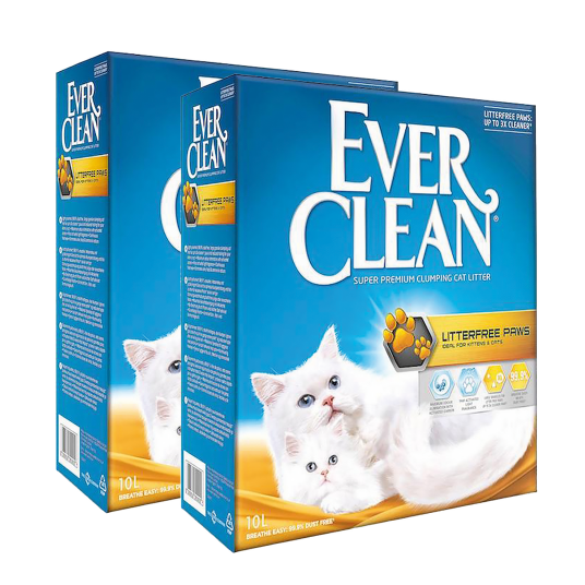 Litterfree Paws Cat Litter 10 L X 2 Katt Toalett Og Kattesand Kattesand Ever Clean