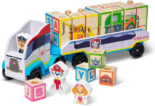 Melissa &  Doug Paw Patrol ABC Treklosser På Lastebil