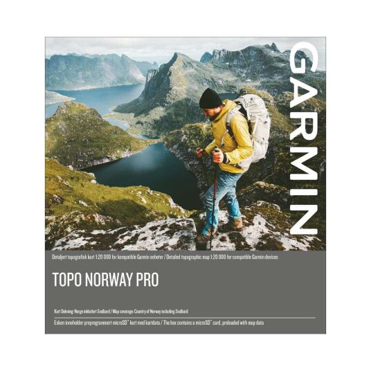 Garmin Topo Norway Pro, topokart over hele Norge Garmin Topo Norway Pro, topokart over hele Norge