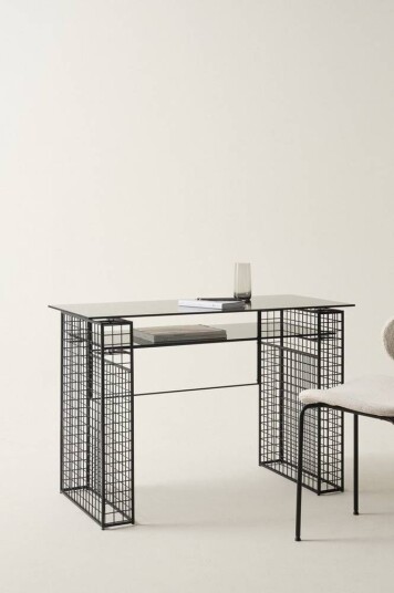 Jotex MEKKO skrivebord 50x100 cm Svart/grå 1671522-01-45 1700090-02-0