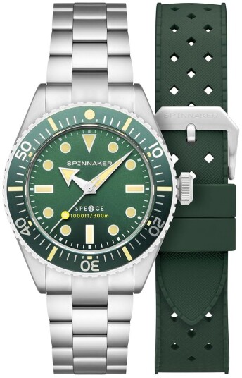 Spinnaker Herreklokke SP 5097 88 Spence Grønn/Stål Ø40 mm