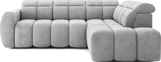 Hjørnesofa Eltap Flconn 258x208x107 cm Paolli 04 Grå Høyre