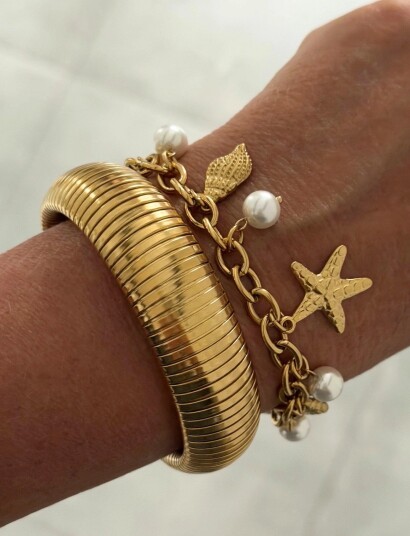 Bud to rose Venice Bracelet Gold   Gold   