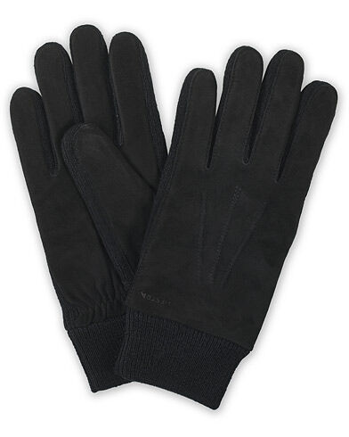 Hestra Geoffery Suede Wool Tricot Glove Black