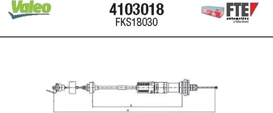 Clutchkabel FTE 4103018