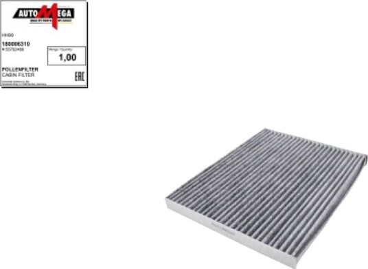 Kupefilter AUTOMEGA 180006310