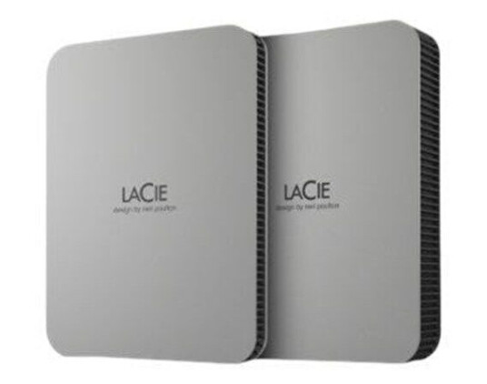 LaCie 1 TB Mobile Drive Ekstern Harddisk USB 3.2 Sølv