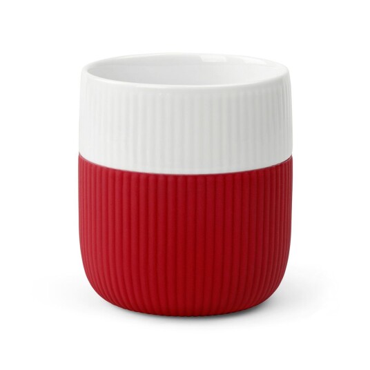 Royal Copenhagen Fluted Contrast krus crimson