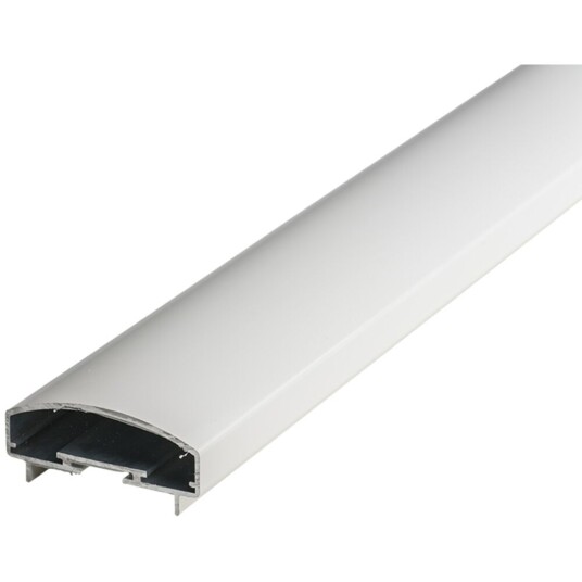 Plastmo Håndløper 4 Meter Hvit Til Glassrekkverk Bredde 95mm Plastmo Håndløper 4 Meter Hvit Til Glassrekkverk Bredde 95mm