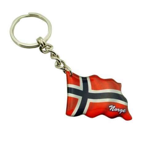 Nøkkelring flagg Norge