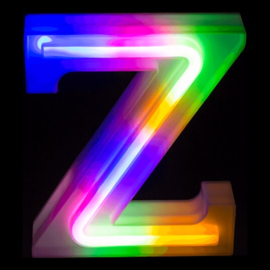 Out of the Blue LED Bokstav Neon - Bokstav Z