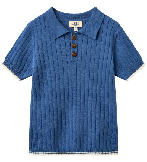 Copenhagen Colors Polo Strikk/Rib Skarpt Blue/Cream Copenhagen Colors 4 år 104 Polo Blå Copenhagen Colors Polo Strikk/Rib Skarpt Blue/Cream Copenhagen Colors 4 år 104 Polo Blå