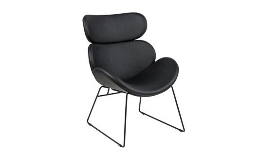 Soffadirekt CEASAR Lounge stol Sort Soffadirekt CEASAR Lounge stol Sort