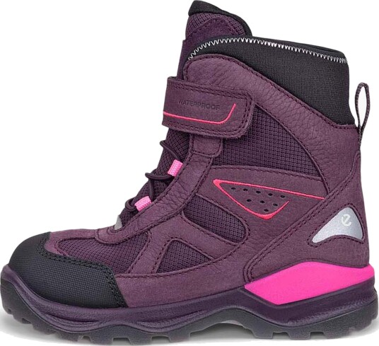 Ecco Snow Mountain Vinterstøvler, Black/Mauve, 39