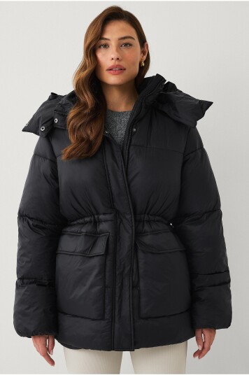 Áhkká Pufferjakke WR Warm Padded Puffer Jacket Svart Áhkká Pufferjakke WR Warm Padded Puffer Jacket Svart