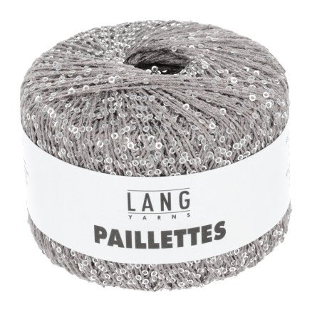 Lang Yarns Paillettes Garn 23 Sølv