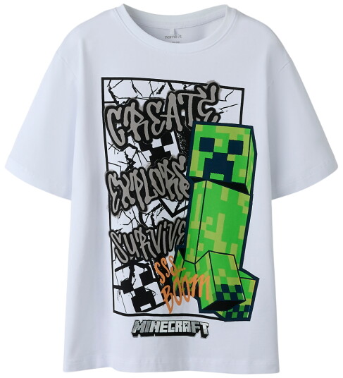 Name It T skjorte NkmMase Minecraft Hvit 6 år 116 T skjorte Name It T skjorte NkmMase Minecraft Hvit 6 år 116 T skjorte