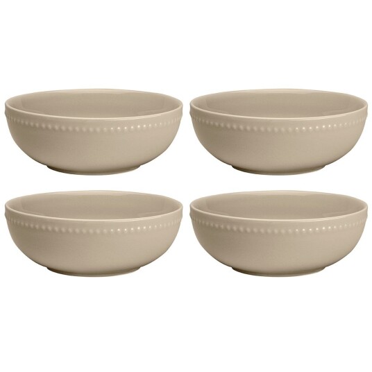 Scandi Living Dots frokostbolle 60 cl 4 stk. beige
