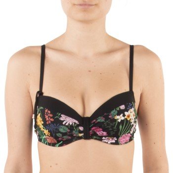 Chantelle Flowers Memory Foam Padded Bikini Bra Svart blomstre C 75 Dame