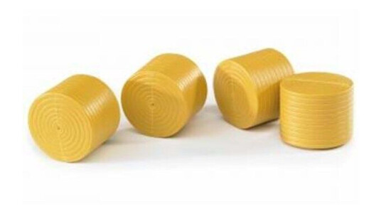 Bruder 4 Rundballer Figurer i Oker til Claas Rollant 250