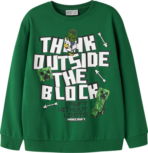 Name It Nkmjacks Minecraft Nreg Sweat Unb Bfu Green 158 164
