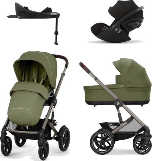 Cybex Talos S Lux Moss Green Khaki inkl. Cloud G + Base Moon Black