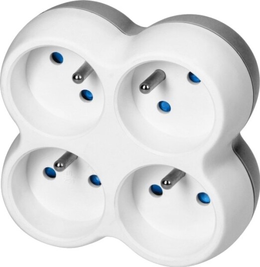Orno Fordelingsboks 4X2p+Z Hvit-Grå