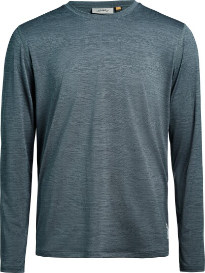 Lundhags Men"s Tived Long Sleeve T shirt Dark Sky Blue L Lundhags Men"s Tived Long Sleeve T shirt Dark Sky Blue L