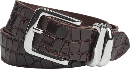 Markberg Adleymbg Belt Croco DARK BROWN 105 Markberg Adleymbg Belt Croco DARK BROWN 105