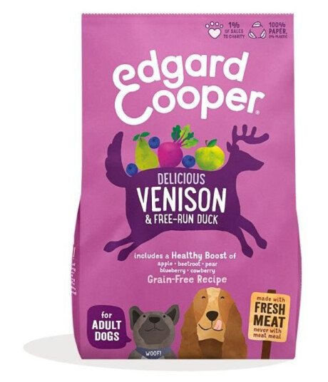 Edgard & Cooper Grain Free Hundefôr med Hjort & And 12 kg