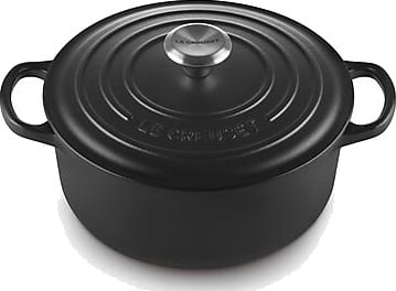 Le creuset signature støpejernsgryte rund 20cm 2,4l matte black